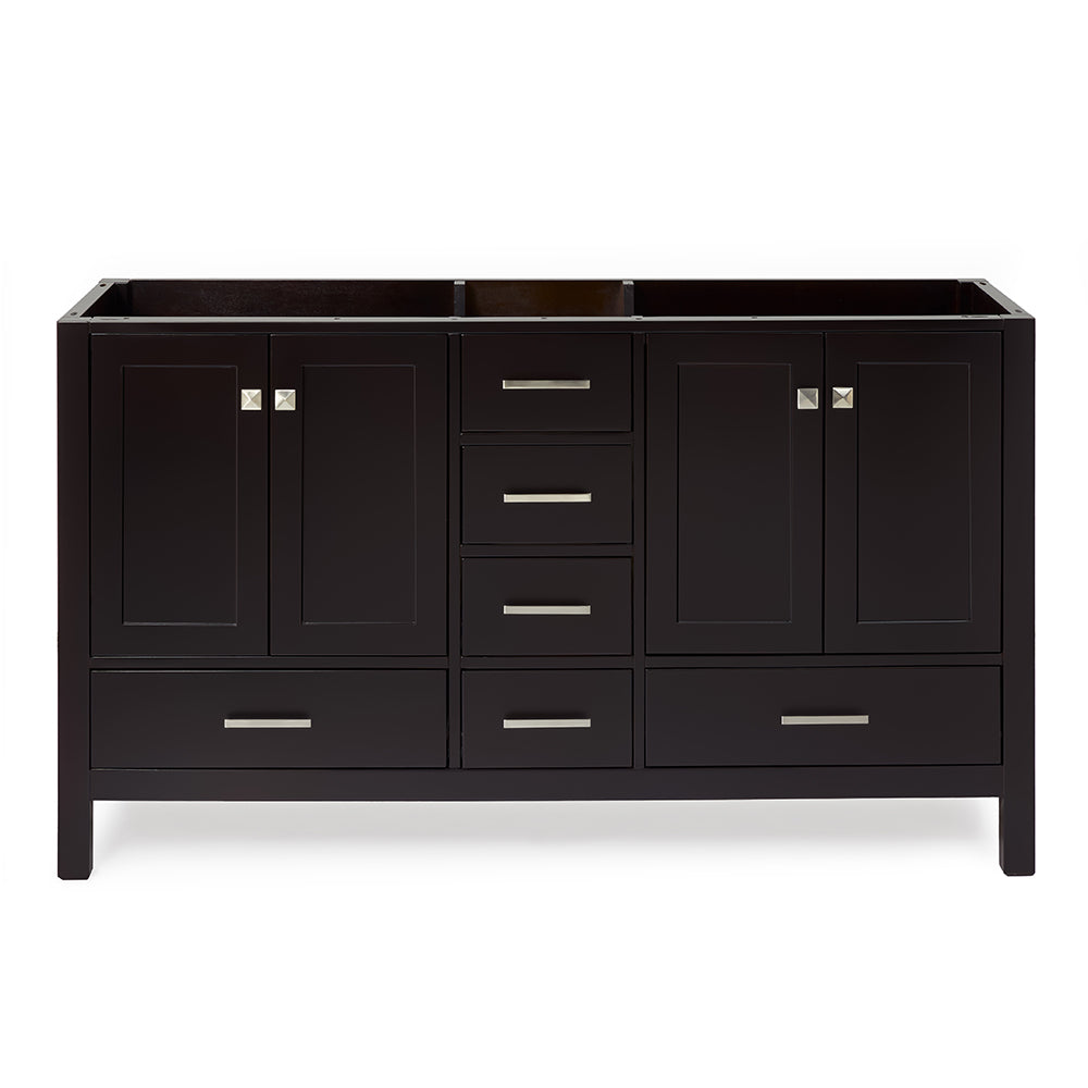 Beckford 60-inch Espresso base cabinet on white back ground front view main image