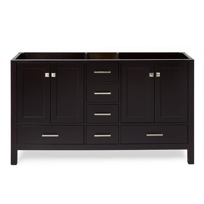 Beckford 60-inch Espresso base cabinet on white back ground front view main image