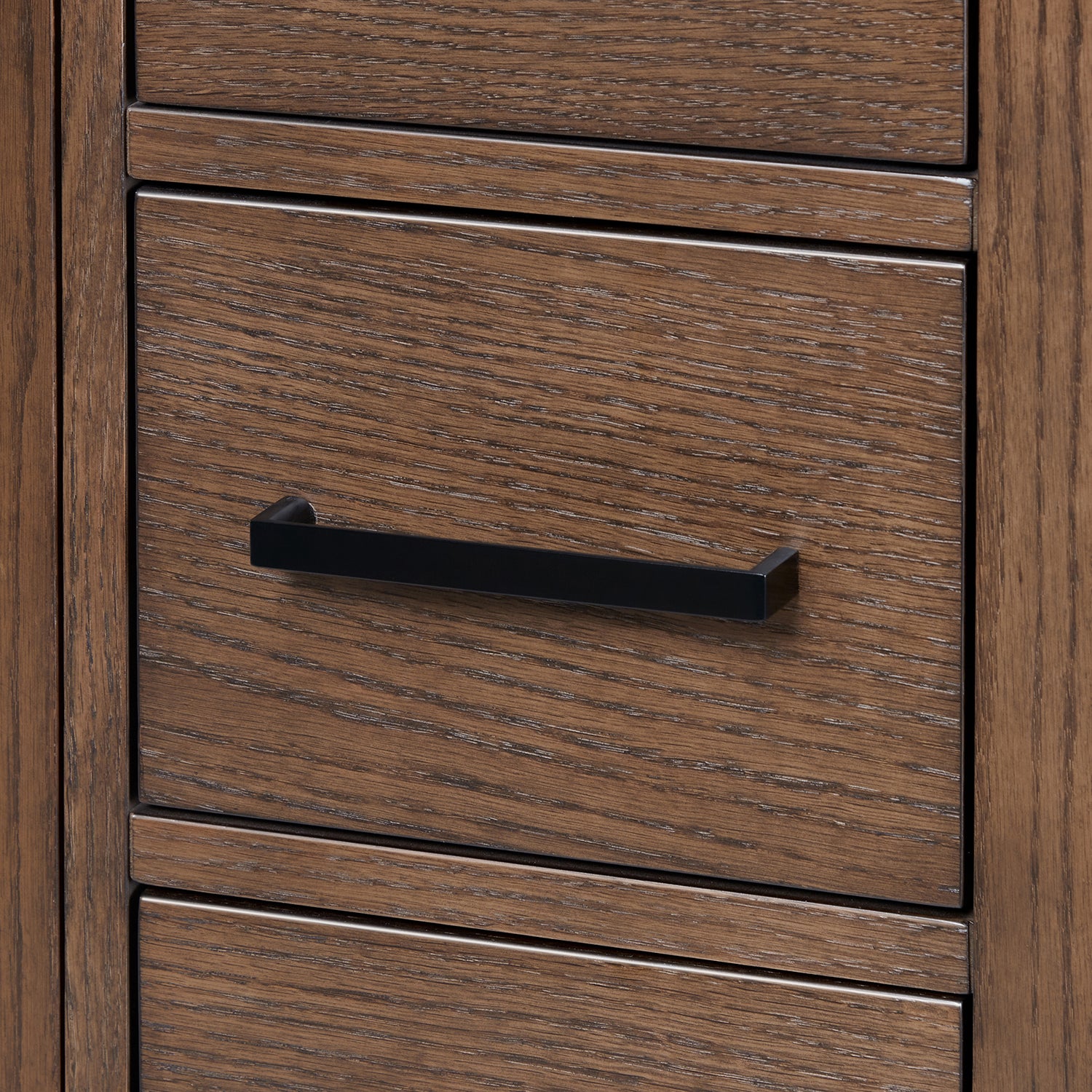 Beckford 60-Inch Brown Oak bathroom vanity on white background – product photo 9