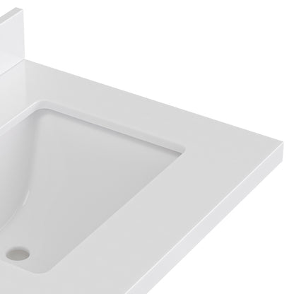 Beckford 60-Inch Brown Oak bathroom vanity on white background – product photo 12