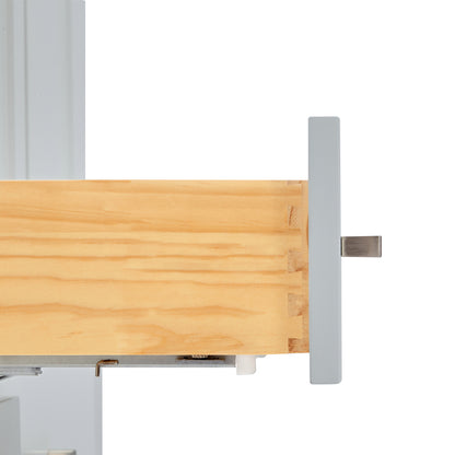 Beckford 60-Inch Grey bathroom vanity on white background – product photo 3
