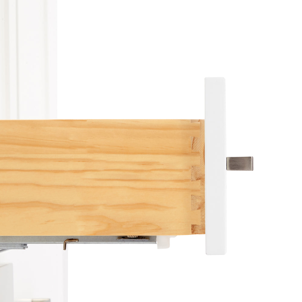Beckford 60-Inch White bathroom vanity on white background – product photo 3
