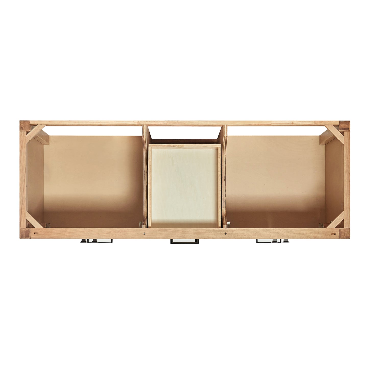 Beckford 60-Inch White Oak bathroom vanity on white background – product photo 2
