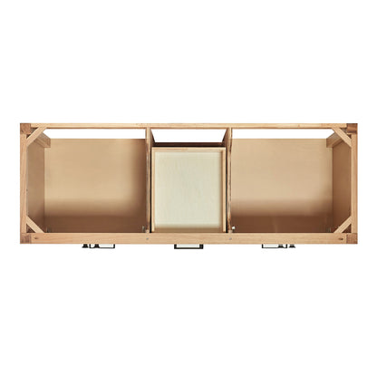 Beckford 60-Inch White Oak bathroom vanity on white background – product photo 2