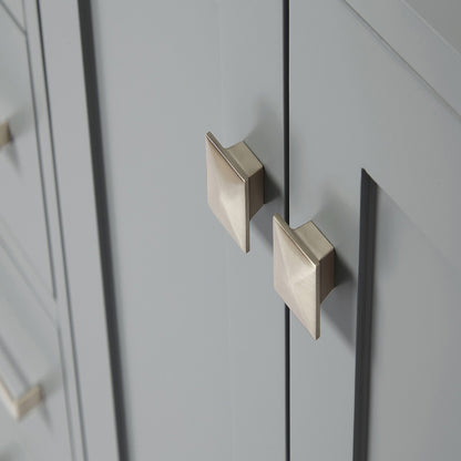 Beckford 60-inch Grey base cabinet on detail 2