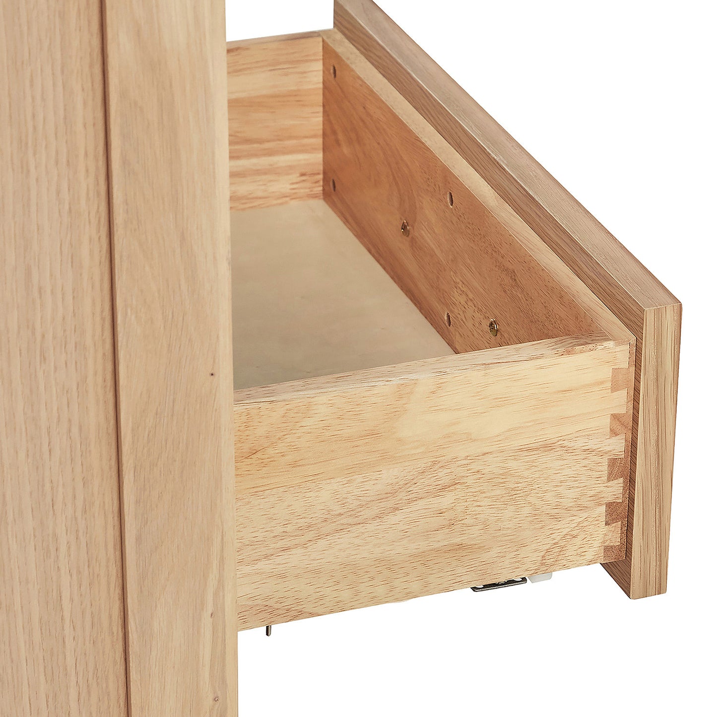 Beckford 66-inch Natural Oak base cabinet on white back ground top down