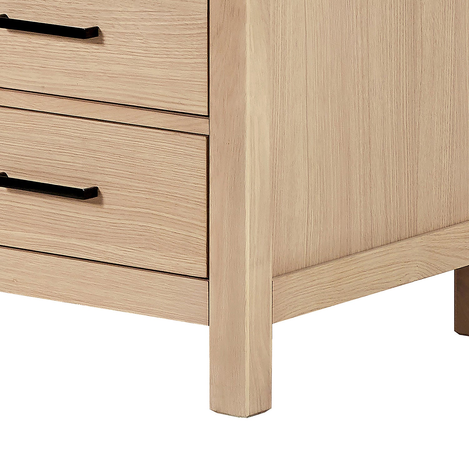 Beckford 66-inch Natural Oak base cabinet on detail 1