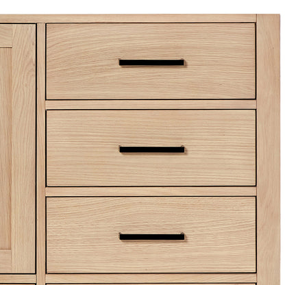 Beckford 66-inch Natural Oak base cabinet on detail 2