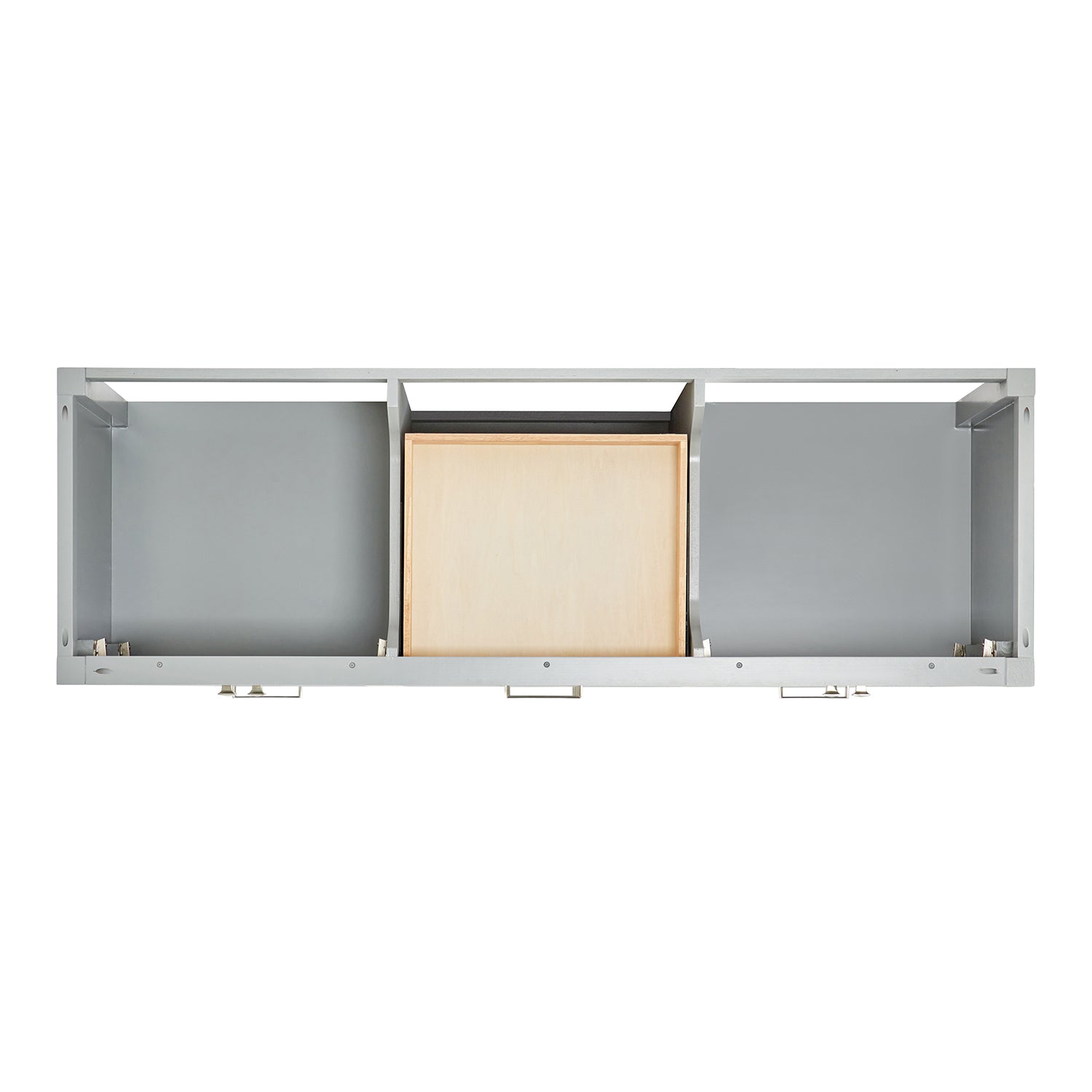 Beckford 66-inch Grey base cabinet on white back ground top down