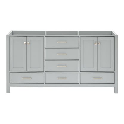 Beckford 66-inch Grey base cabinet on white back ground front view main image