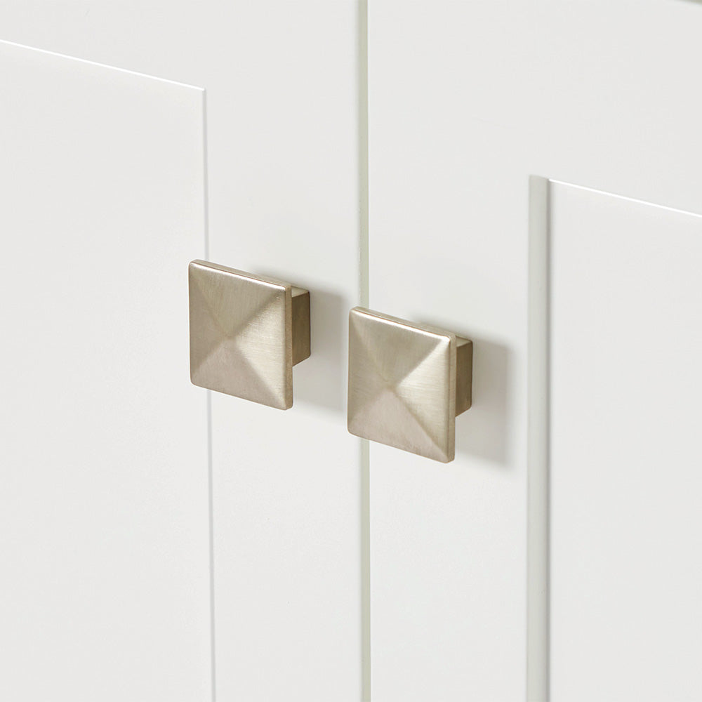 Beckford 66-inch White base cabinet on detail 2