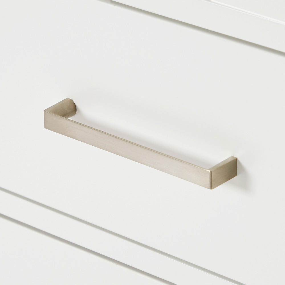 Beckford 66-inch White base cabinet on detail 3