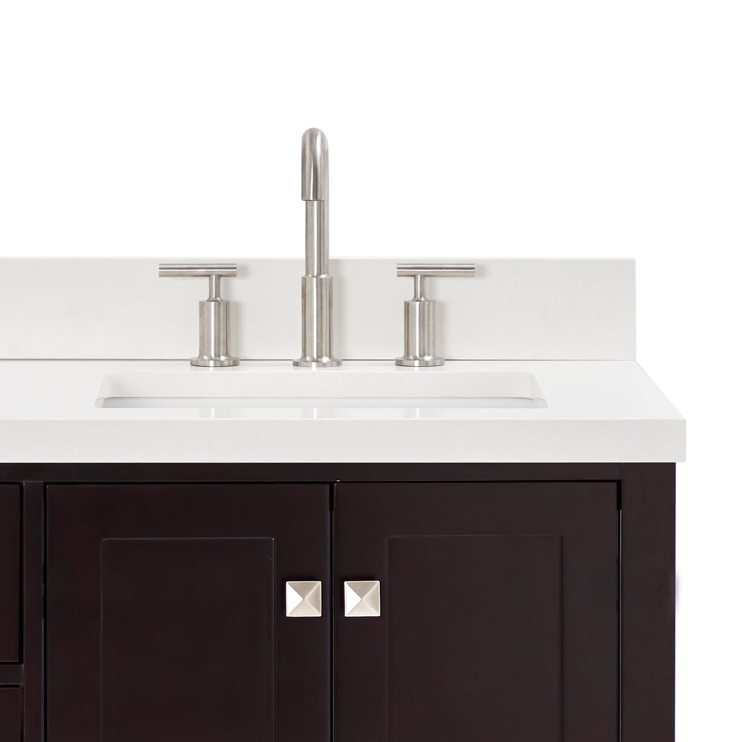 Beckford 66-Inch Espresso bathroom vanity on white background – product photo 5