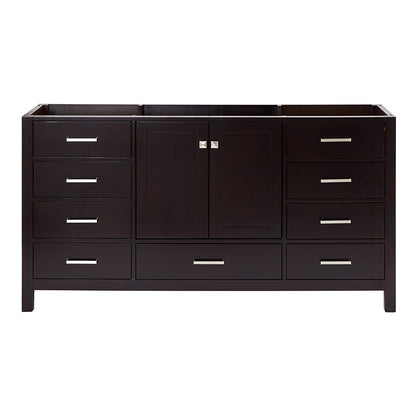 Beckford 66-inch Espresso base cabinet on white back ground front view main image