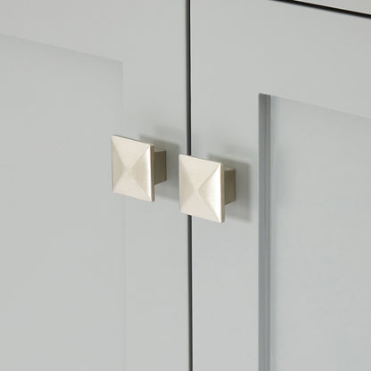Beckford 66-inch Grey base cabinet on detail 2