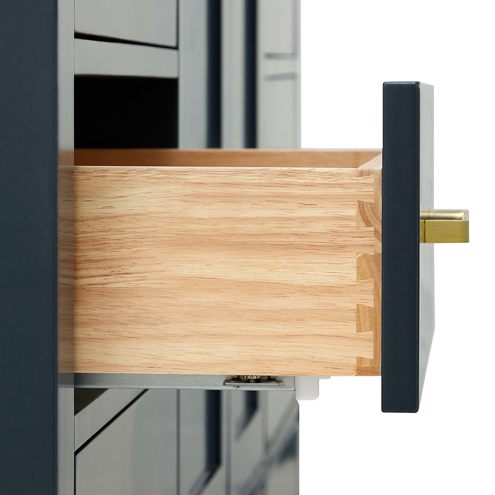 Beckford 66-inch Midnight Blue base cabinet on detail 1