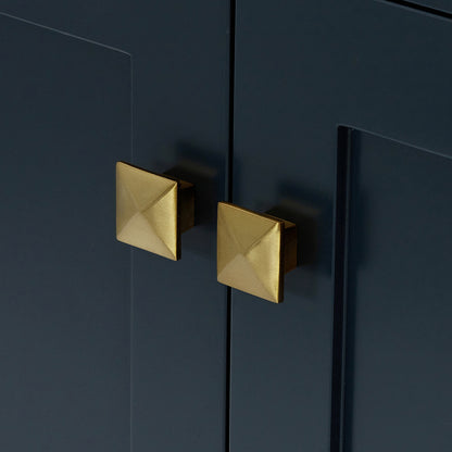 Beckford 66-inch Midnight Blue base cabinet on detail 2