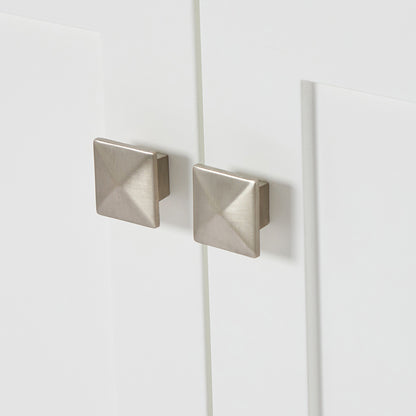 Beckford 66-inch White base cabinet on detail 3
