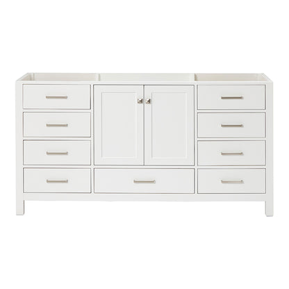Beckford 66-inch White base cabinet on white back ground front view main image
