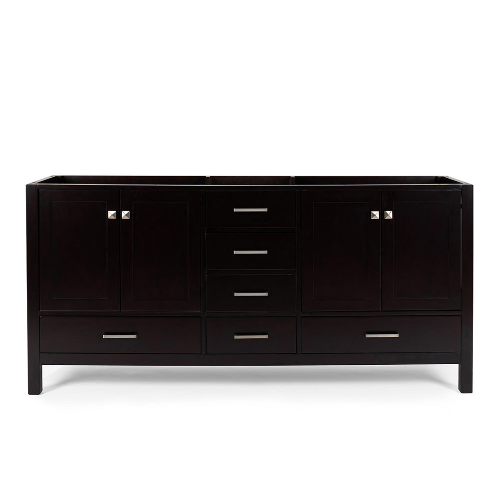Beckford 72-inch Espresso base cabinet on white back ground front view main image