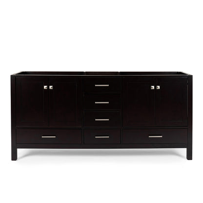 Beckford 72-inch Espresso base cabinet on white back ground front view main image