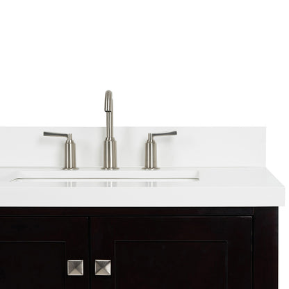 Beckford 72-Inch Espresso bathroom vanity on white background – product photo 4