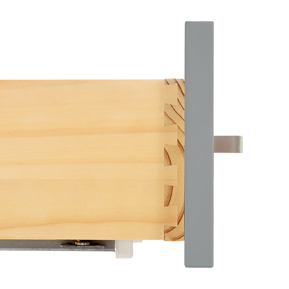 Beckford 72-Inch Grey bathroom vanity on white background – product photo 3