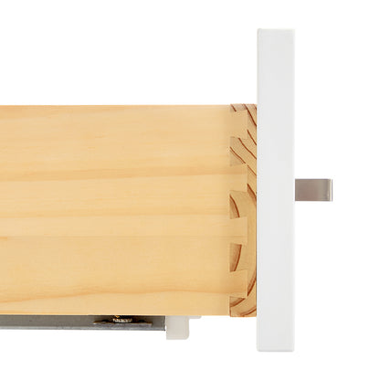 Beckford 72-Inch White bathroom vanity on white background – product photo 3