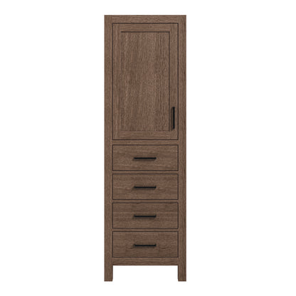 Beckford 2065-inch Brown Oak base cabinet on white back ground front view main image