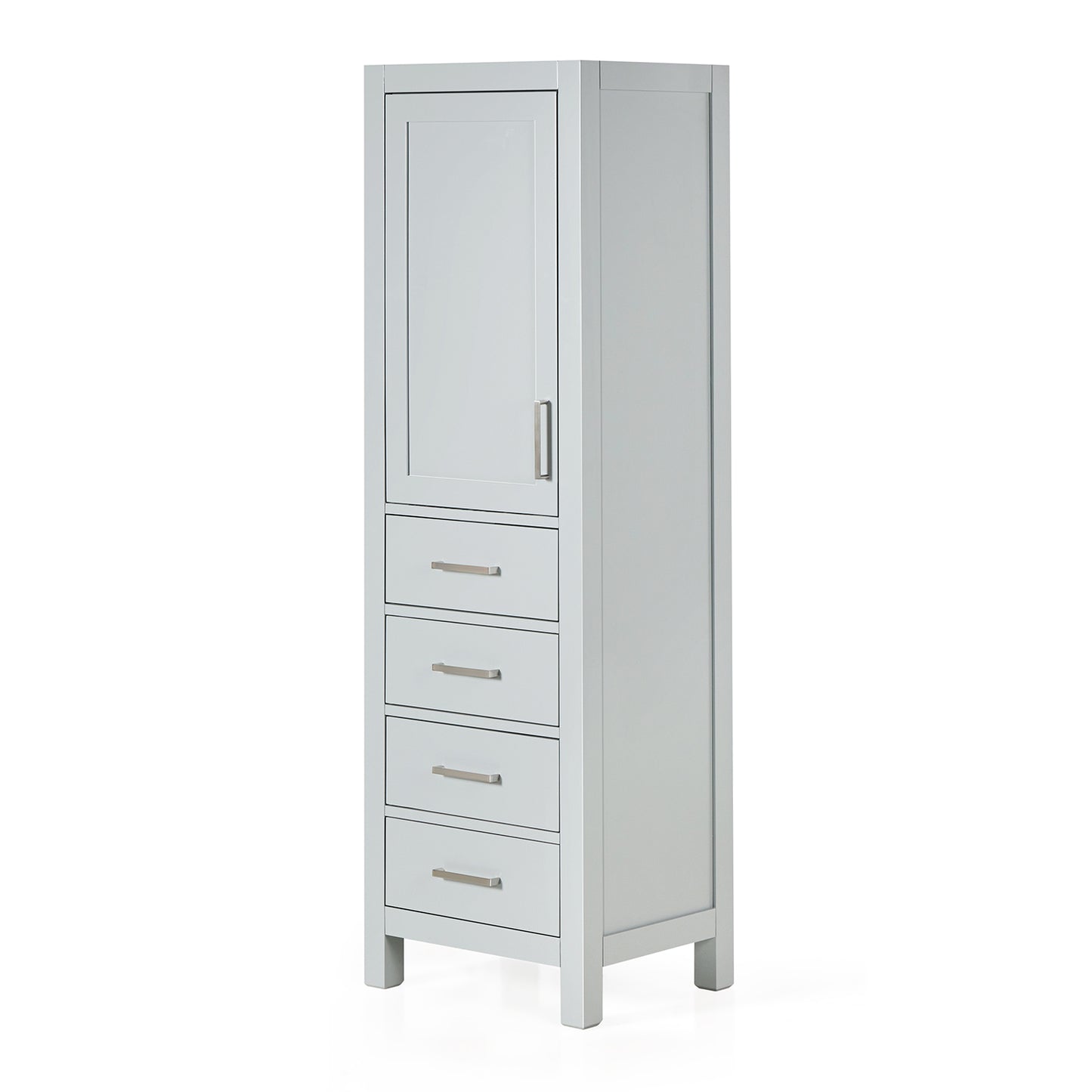 Beckford 2065-inch Grey base cabinet on white back ground side view