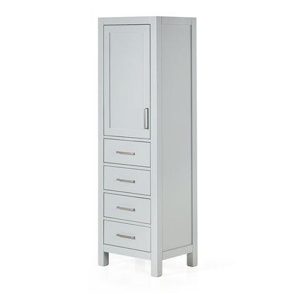 Beckford 2065-inch Grey base cabinet on white back ground side view