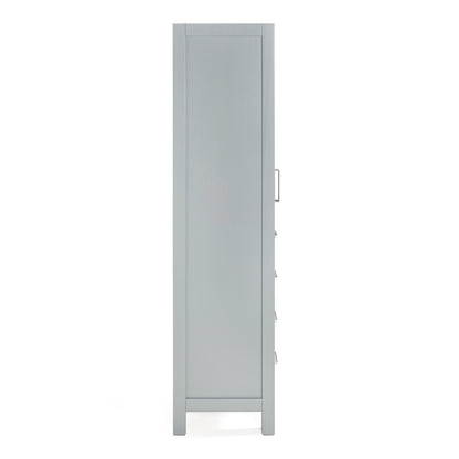 Beckford 2065-inch Grey base cabinet on white back ground 90 degree side view
