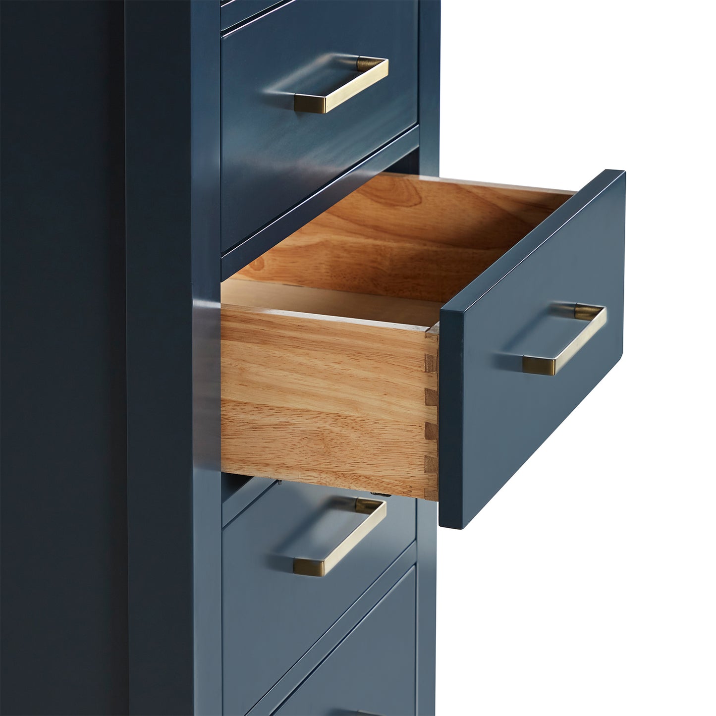 Beckford 2065-inch Midnight Blue base cabinet on white back ground top down