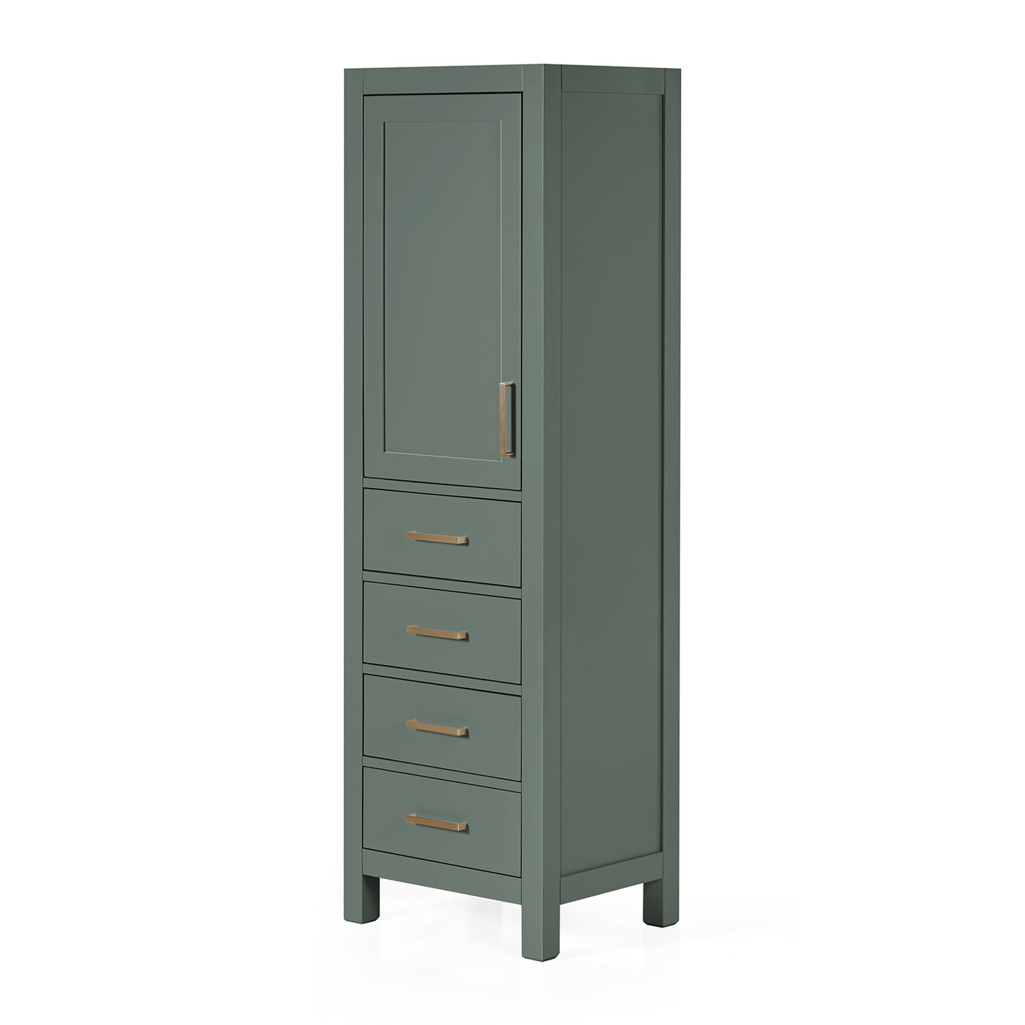 Beckford 2065-inch Vintage Green base cabinet on white back ground side view