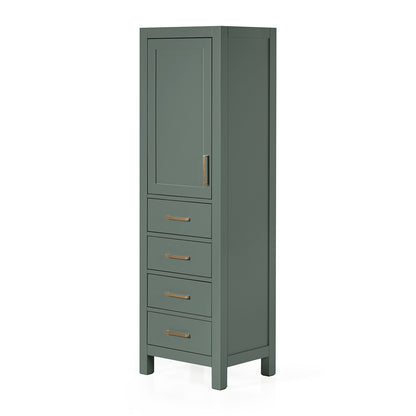 Beckford 2065-inch Vintage Green base cabinet on white back ground side view