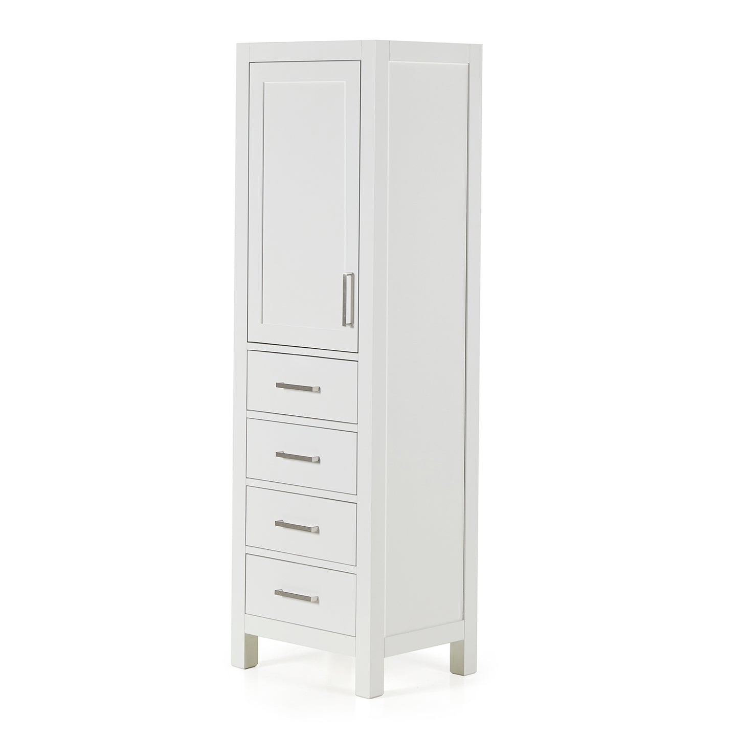 Beckford 2065-inch White base cabinet on white back ground side view