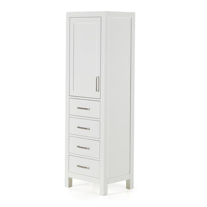 Beckford 2065-inch White base cabinet on white back ground side view