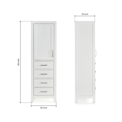 Beckford 2065-inch White base cabinet on dimensions