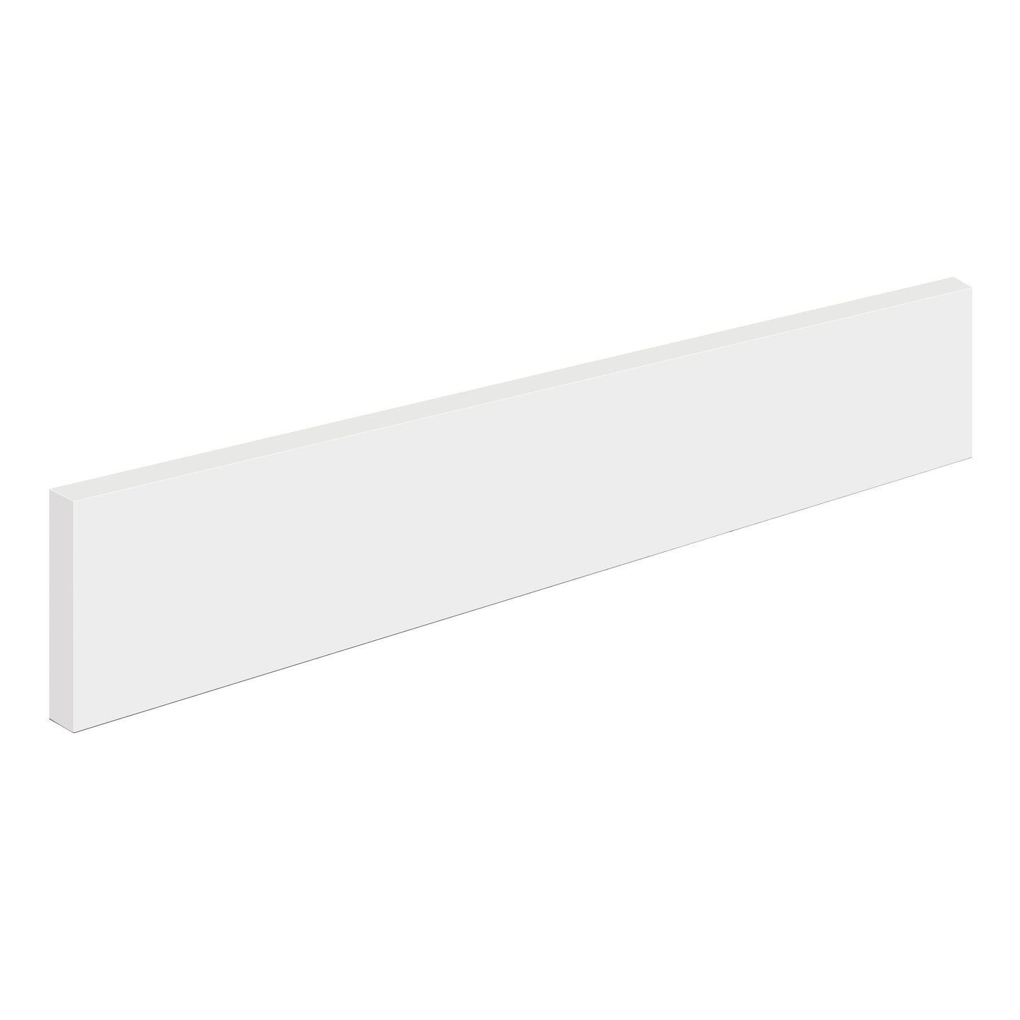 DKB 21.2"x4" Pure White Quartz Sidesplash for Vanity, Clean & Contemporary Style