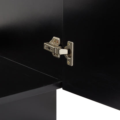 Bradford 30-inch Black base cabinet on white back ground top down