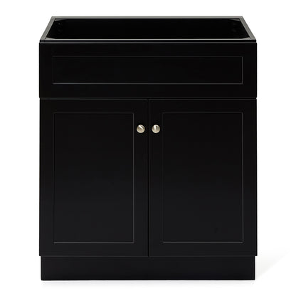 Bradford 30-inch Black base cabinet on white back ground front view main image