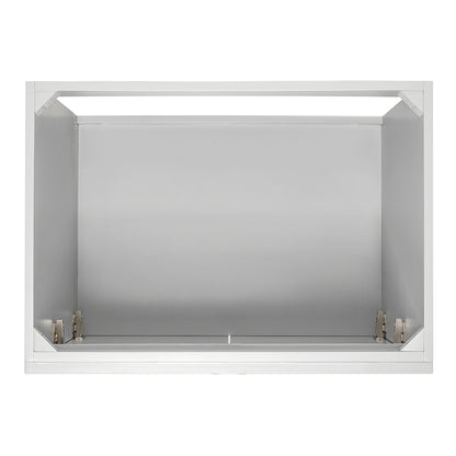 Bradford 30-inch Grey base cabinet on white back ground top down