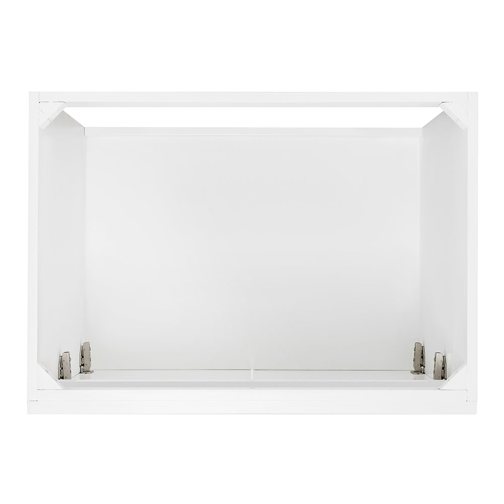 Bradford 30-inch White base cabinet on white back ground top down