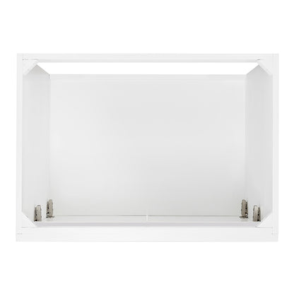Bradford 30-inch White base cabinet on white back ground top down