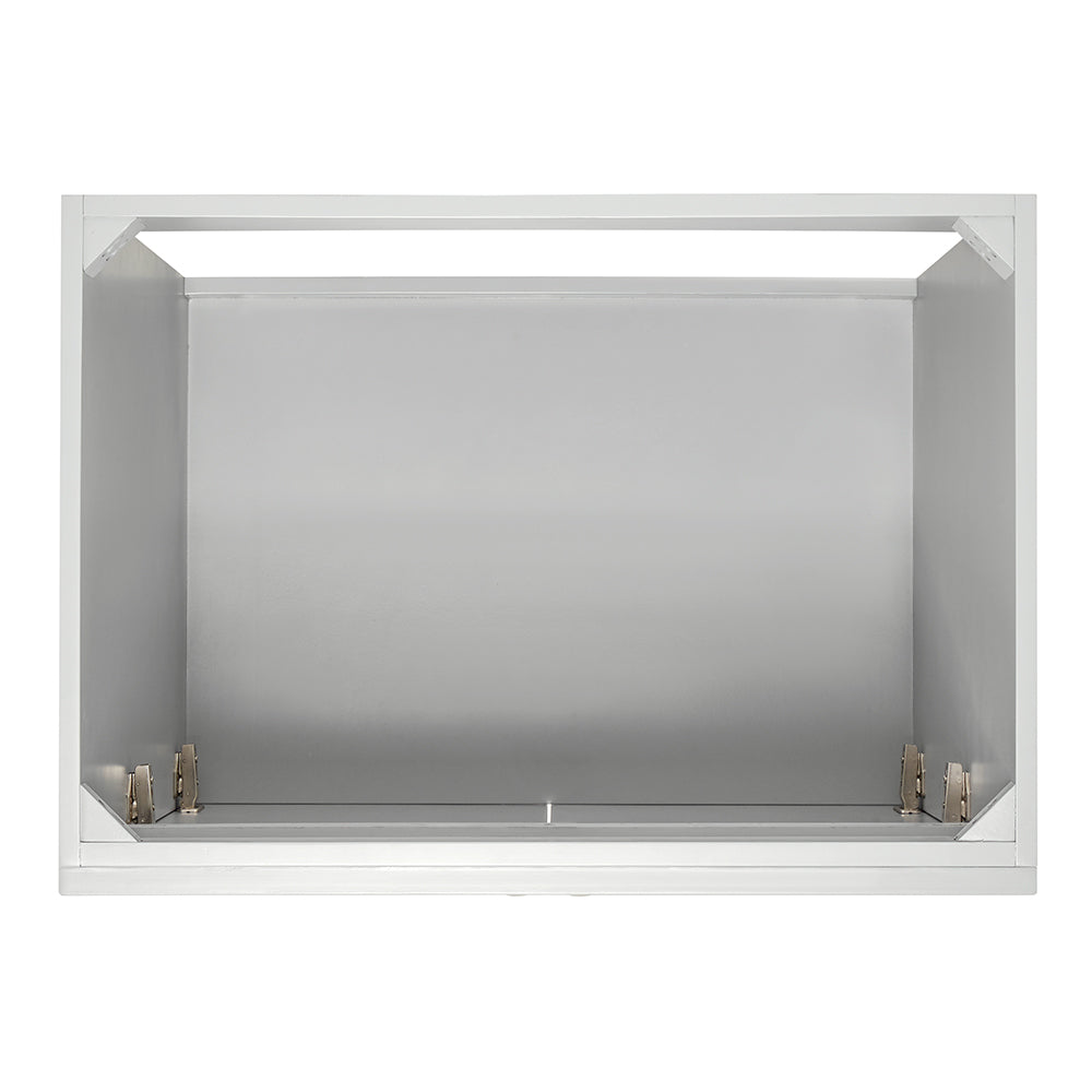 Bradford 30-Inch Grey bathroom vanity on white background – product photo 3