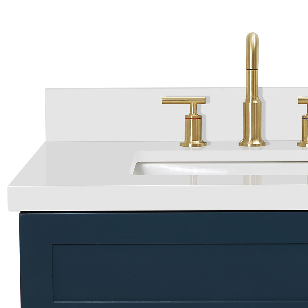 Bradford 30-Inch Midnight Blue bathroom vanity on white background – product photo 4