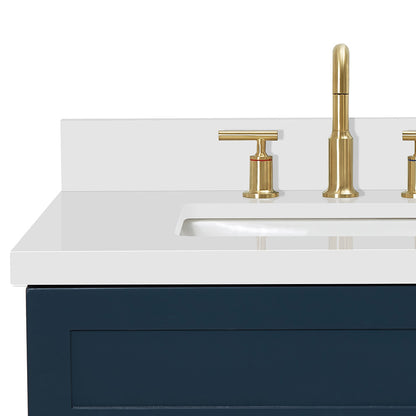 Bradford 30-Inch Midnight Blue bathroom vanity on white background – product photo 4