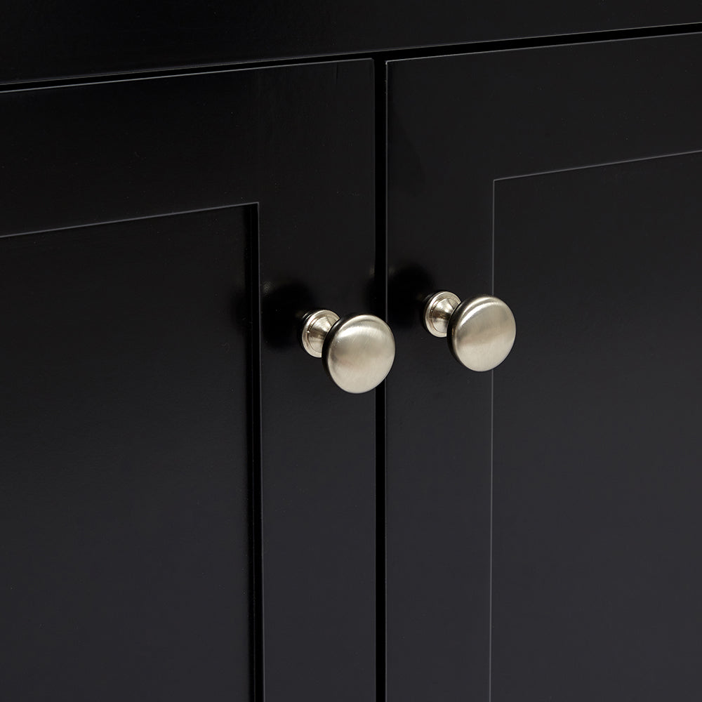 Bradford 36-inch Black base cabinet on detail 2