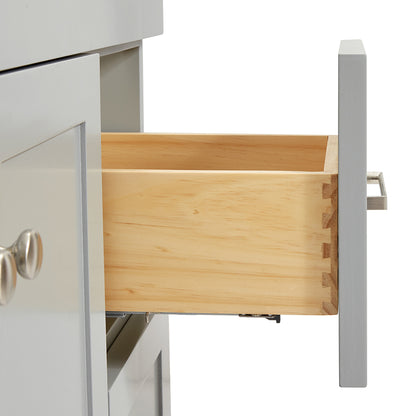 Bradford 36-inch Grey base cabinet on detail 1