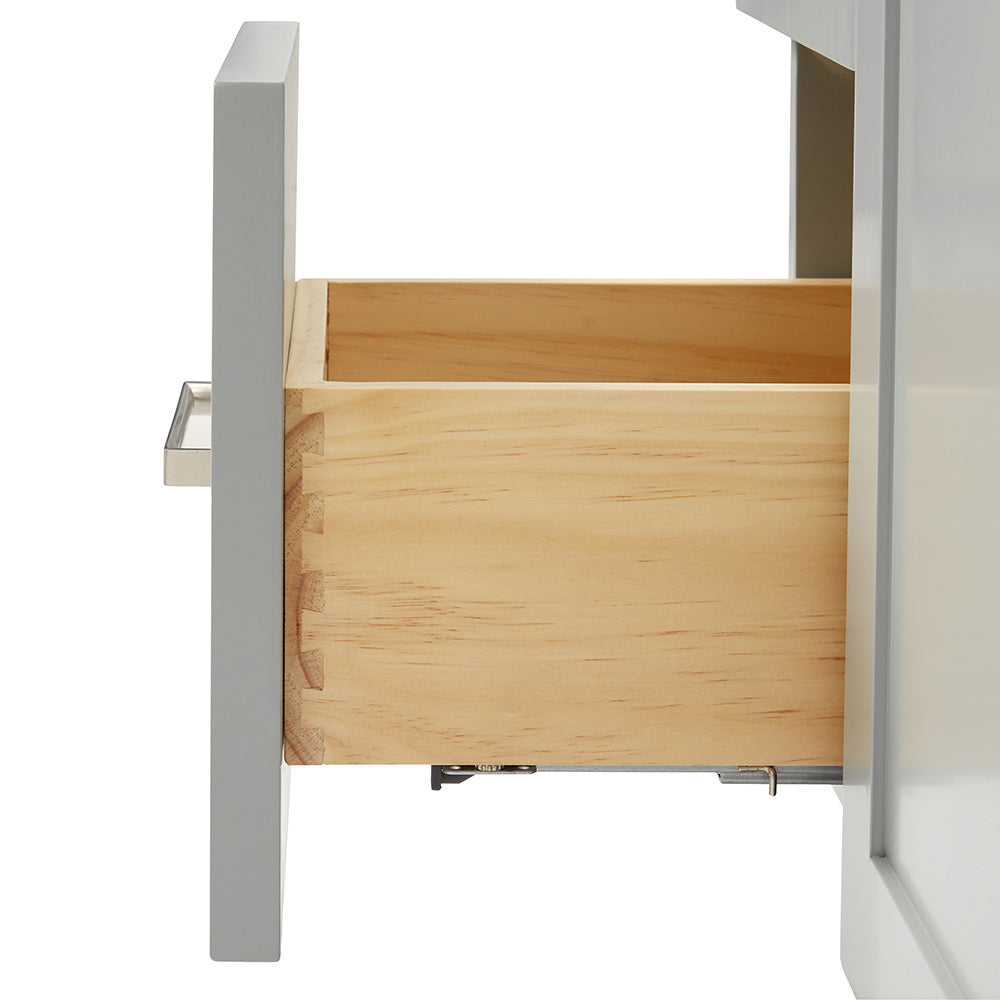 Bradford 36-inch Grey base cabinet on detail 1